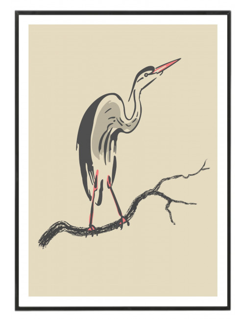 Cuadro "Asian heron"