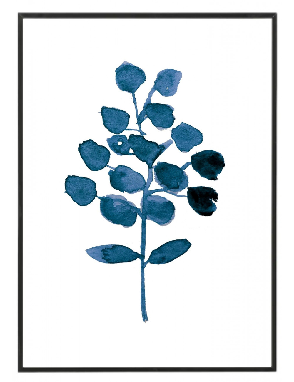 poster decorativo minimalista eucalipto azul