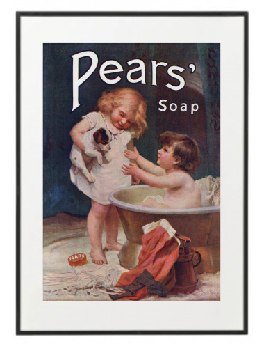 Cuadro "Pears soap vintage"
