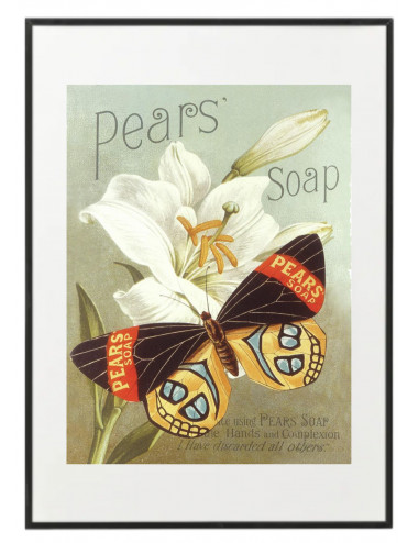 Cuadro "Pears Soap mariposa"