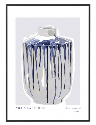 Cuadro "Vase bleu classique...