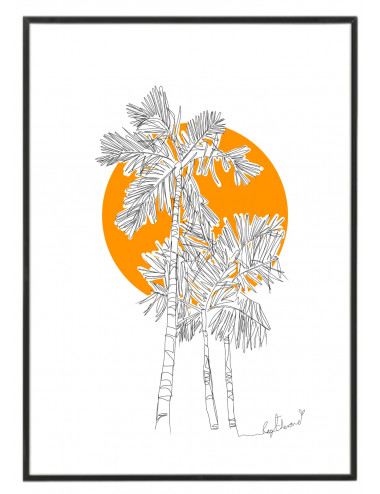 Cuadro "Palm trees and...