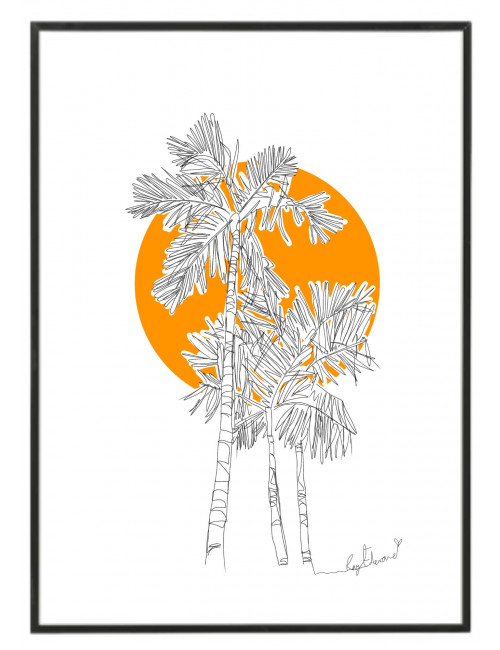 Cuadro "Palm trees and...
