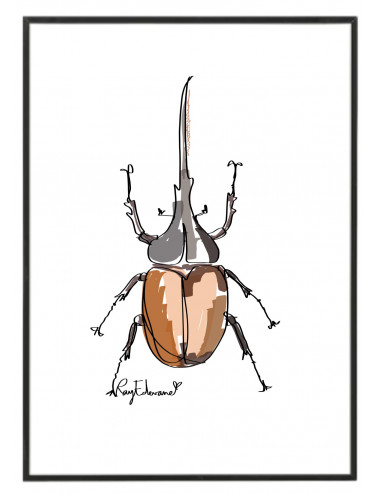 Cuadro "Escarabajo marrón"
