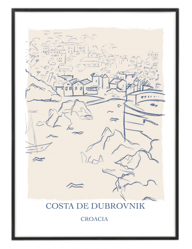 Cuadro "Costa de Dubrovnik"