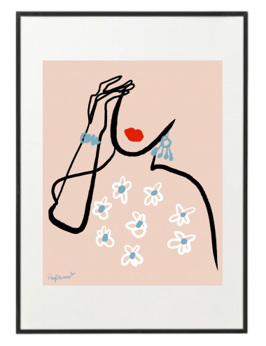 Cuadro "Woman with red lips"