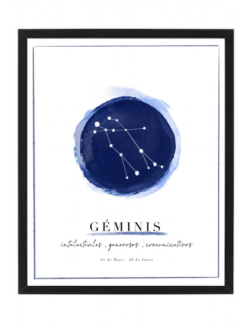 Cuadro "Constelación GEMINIS"