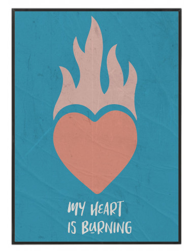 Cuadro "My heart is burning"